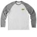 RTC Merch for Mwito, a Aluminum Grey/ Bright White Allmade Eco Triblend Colorblock Raglan Long Sleeve Tee