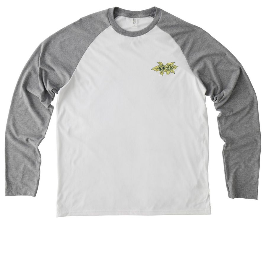 RTC Merch for Mwito, a Aluminum Grey/ Bright White Allmade Eco Triblend Colorblock Raglan Long Sleeve Tee