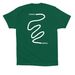 White Logo Tees, a Evergreen Premium Cotton Tee (back-view)