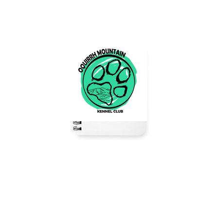 Oquirrh Mountain Kennel Club Merch, a White Spiral Notebook