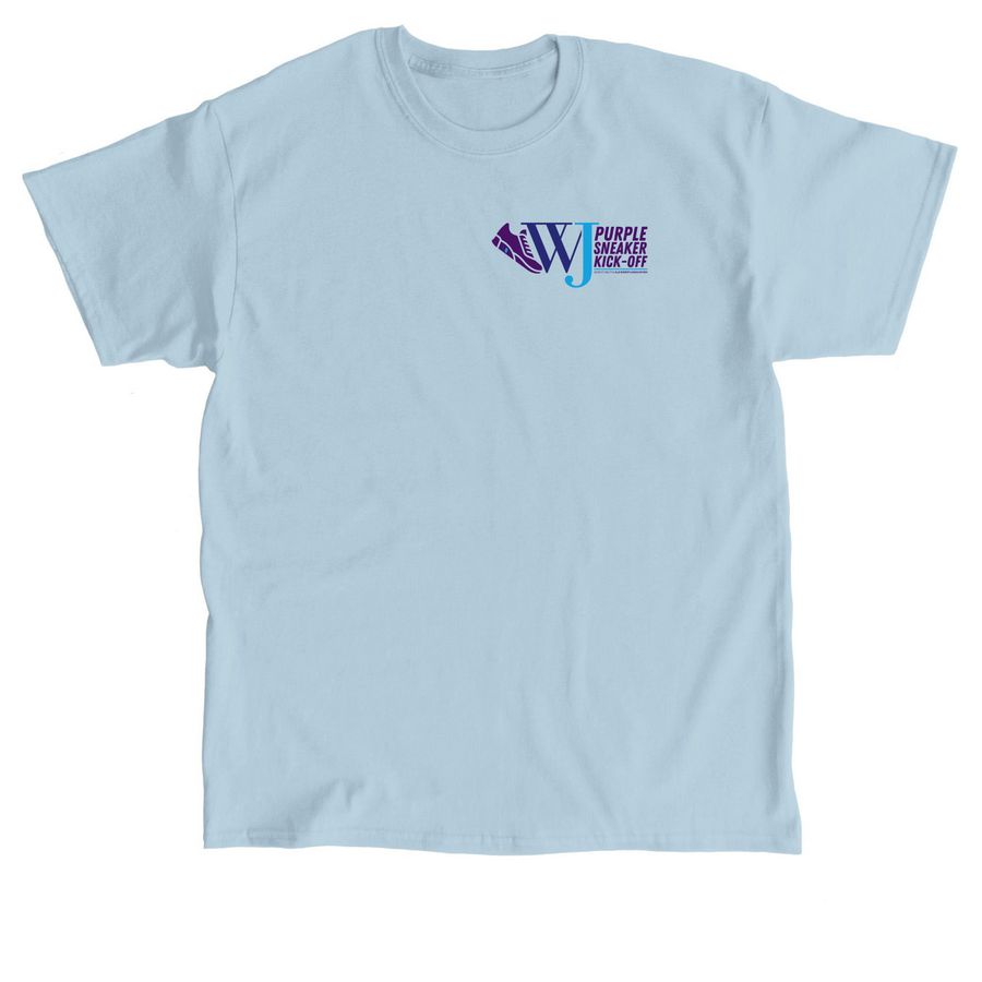 Sunny Grove's Purple Sneaker Kick-off!, a Light Blue Classic Unisex Tee