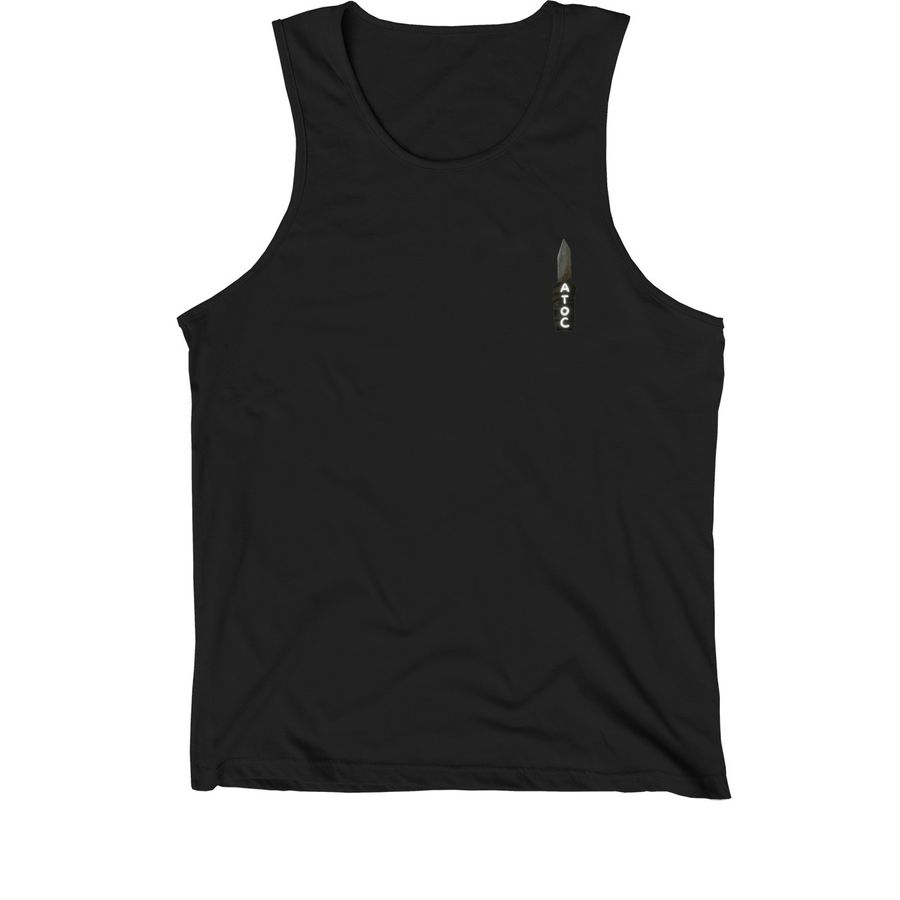 Frisbee, a Black Premium Cotton Tank