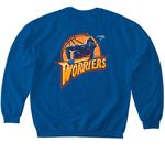 WORRIERS (Back), a Royal Softstyle Crewneck Sweatshirt (back-view)