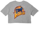 WORRIERS (Back), a Athletic Heather Women?s Cropped Cotton Tee (back-view)
