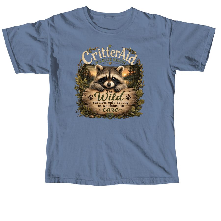 The Wild Survives, a Blue Jean Comfort Colors Unisex Tee