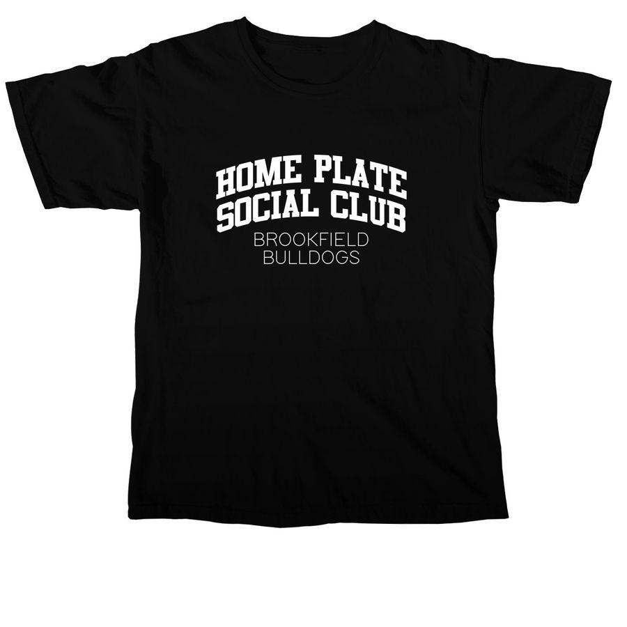 Bulldogs Home Plate Social Club Classic Tee, a Black Comfort Colors Unisex Tee