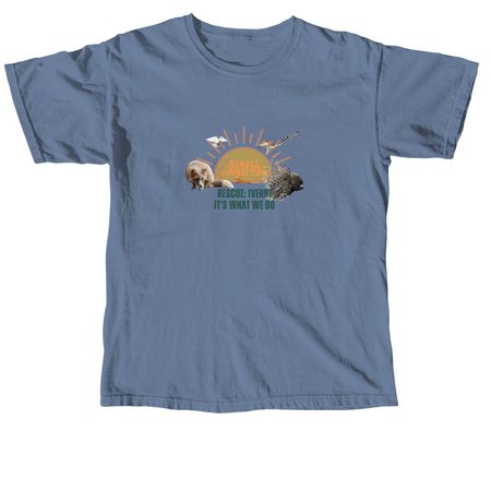 Rescue: It's What We Do, a Blue Jean Comfort Colors Unisex Tee
