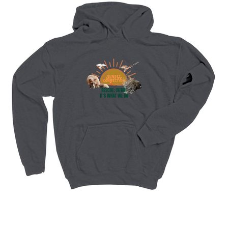 Rescue: It's What We Do, a Charcoal Youth Pullover Hoodie