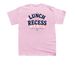 East Side - Lunch & Recess, a Light Pink Youth Unisex Tee (back-view)