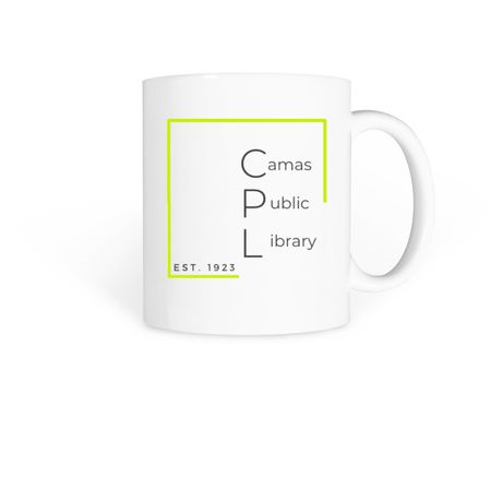 Camas Public Library: Modern, a White Coffee Mug