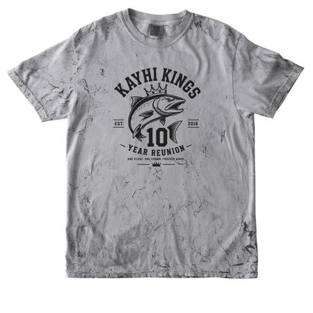 Reunion (BLACK LOGO)&nbsp;, a Smoke Comfort Colors Colorblast Tee