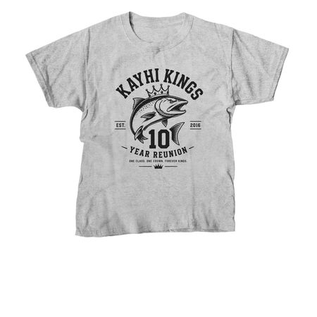 Reunion (BLACK LOGO)&nbsp;, a Sport Grey Youth Unisex Tee