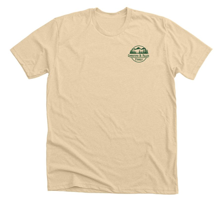 Christian Allen Family Reunion Tshirt, a Heather Soft Cream Premium Unisex Tee