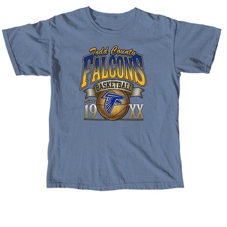Falcon Basketball2, a Blue Jean Comfort Colors Unisex Tee