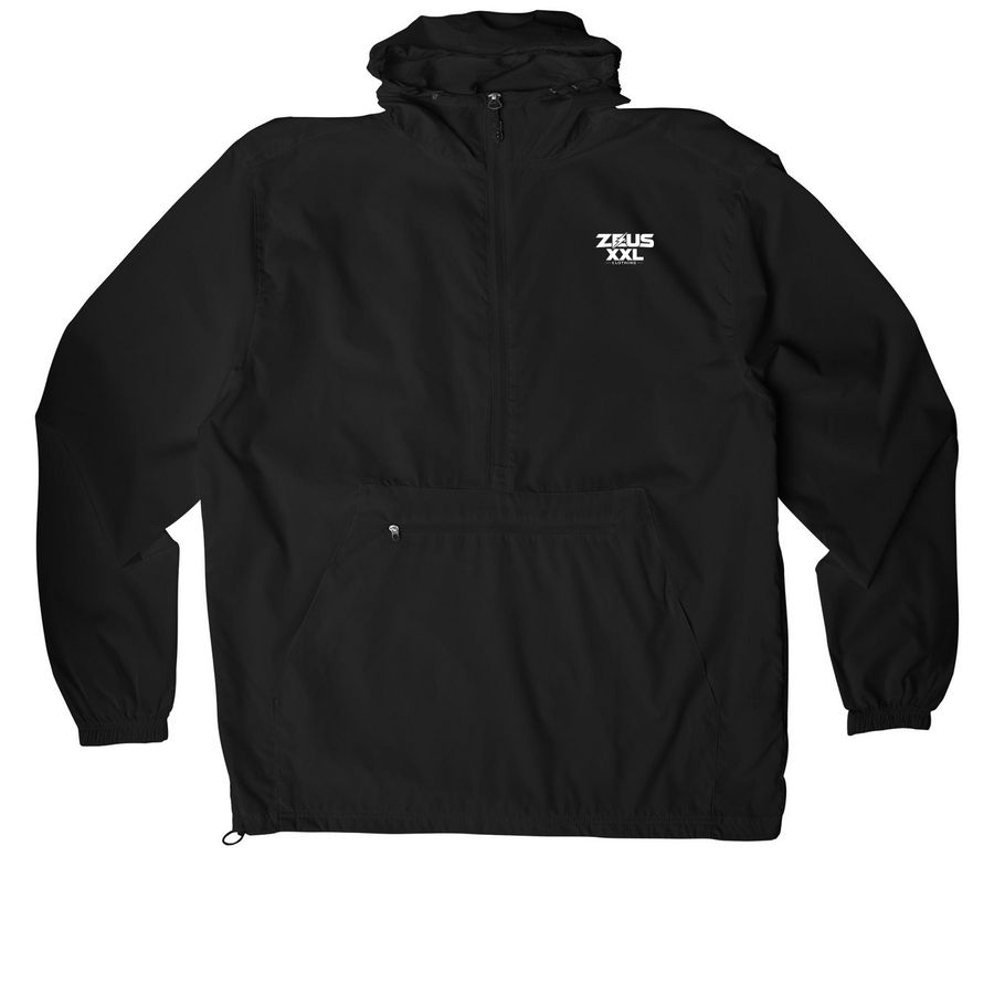 ZEUSXXL ANORAK, a Black Packable Anorak