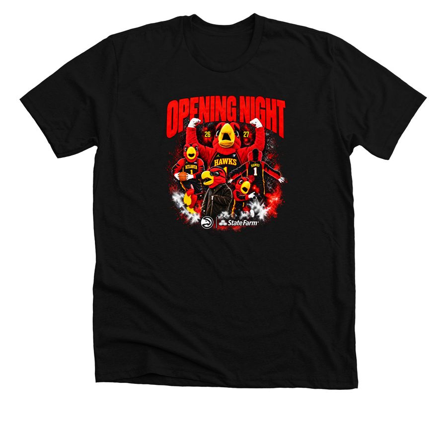 Atlanta Hawks 2026 Opening Night Shirt, a Solid Black Blend Premium Unisex Tee