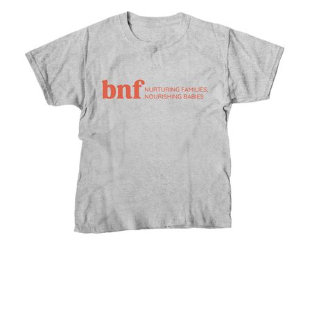BNF Logo Tees, a Sport Grey Youth Unisex Tee
