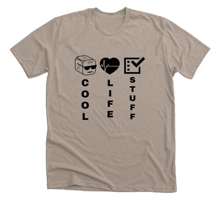 COOL LIFE STUFF, a Heather Stone Premium Unisex Tee