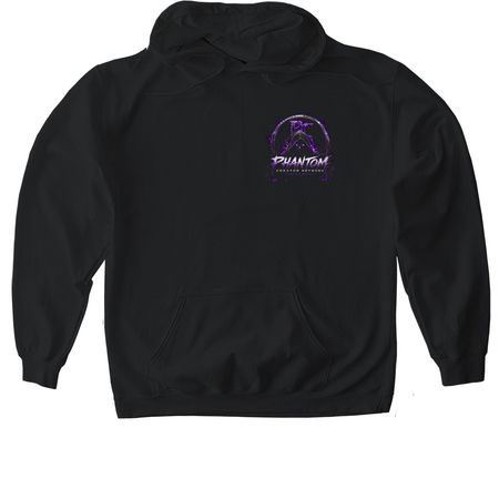 Phantom cn, a Black Gildan Softstyle Pullover Hoodie