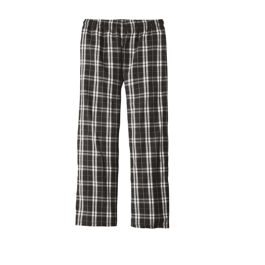 Ike & Ivy Pajama Pants, a Black Flannel Pajama Pant (back-view)