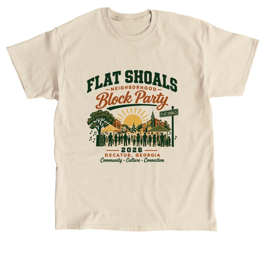 Block Party Merch, a Sand Classic Unisex Tee
