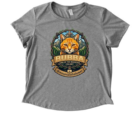 Bubba the King of the Mountain Colony&nbsp;, a Aluminum Grey Allmade Eco Triblend Women?s Scoop Neck Tee