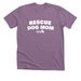 Real Women Adopt Dogs, a Heather Purple Premium Unisex Tee