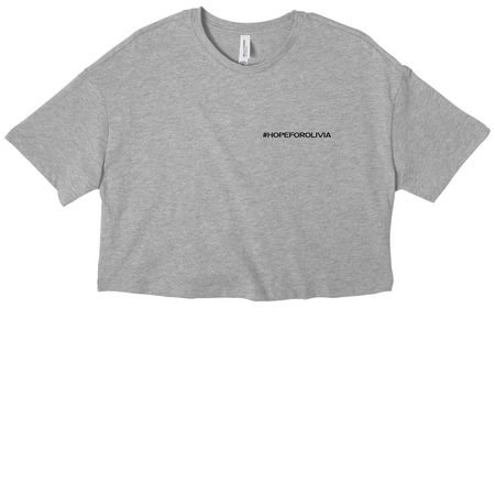 Transform-Evolve-Unfold, a Athletic Heather Women?s Cropped Cotton Tee