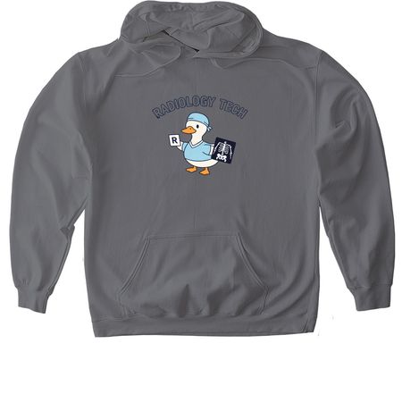 Rad Tech Duck&nbsp;, a Charcoal Gildan Softstyle Pullover Hoodie
