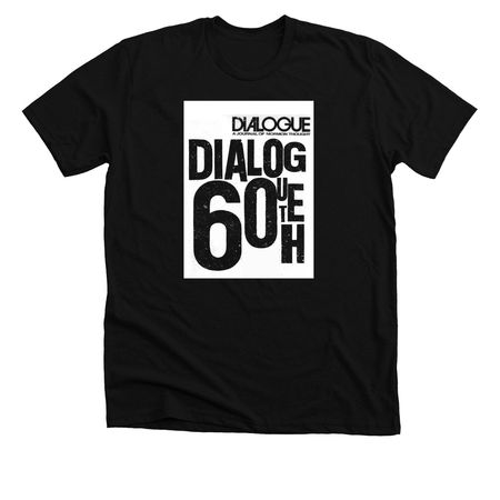 Dialogue 60th Anniversary Typeface Apparel, a Solid Black Blend Premium Unisex Tee