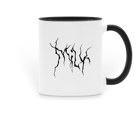 Milk Mug, a Black Two-Tone Ceramic Mug