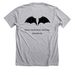 Bat World- Bat Wings Tee&nbsp;, a Athletic Heather Premium Unisex Tee (back-view)