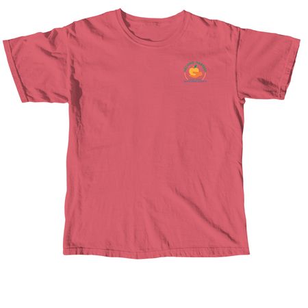 Vintage Label, a Crimson Comfort Colors Unisex Tee (back-view)