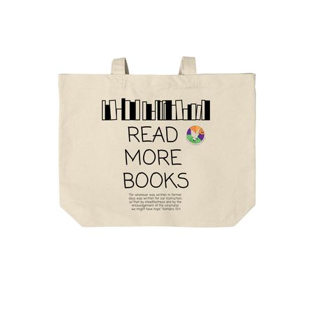 Read More Books, a Natural Cotton Canvas Tote Bag