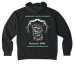 Food Sovereignty - Organic Cotton / Eco Tees, a Black Reclaimist Pullover Hoodie (back-view)