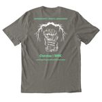 Food Sovereignty - Organic Cotton / Eco Tees, a Driftwood Grey Allmade Organic Cotton Mineral Dye Tee (back-view)