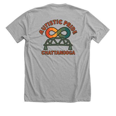 I'm not Flirting&nbsp;, a Athletic Heather Premium Unisex Tee (back-view)