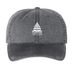 Capitol choices hats, a Black Printed Pigment Dye Baseball Cap