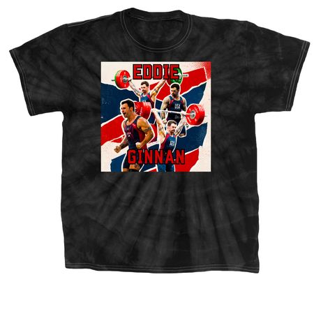 Eddie Ginnan Worlds 2026 T-Shirts, a Black Classic Tie Dye Tee