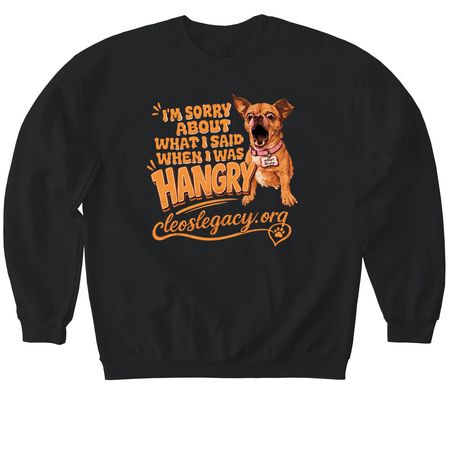 Bruce the Chi, a Black Softstyle Crewneck Sweatshirt