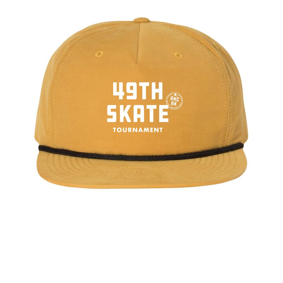 49th State Tournament Merch, a Biscuit/ Black Printed Umpqua Snapback Cap
