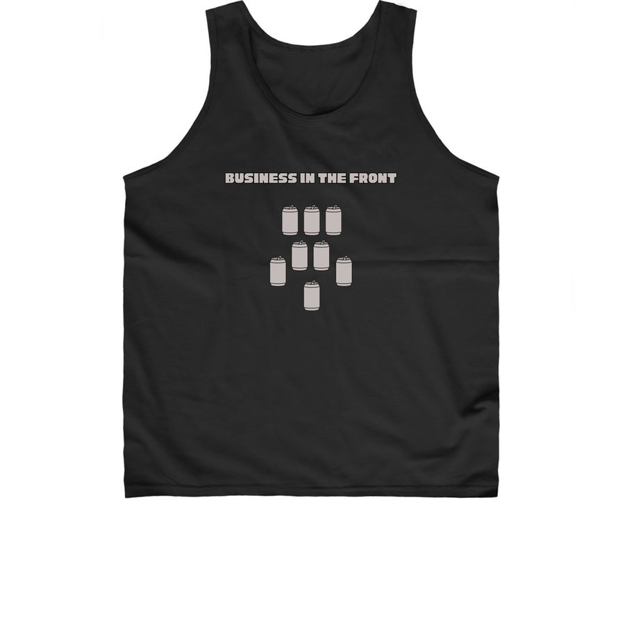 Biz in the front, Party in the back, a Black Classic Unisex Tank Top