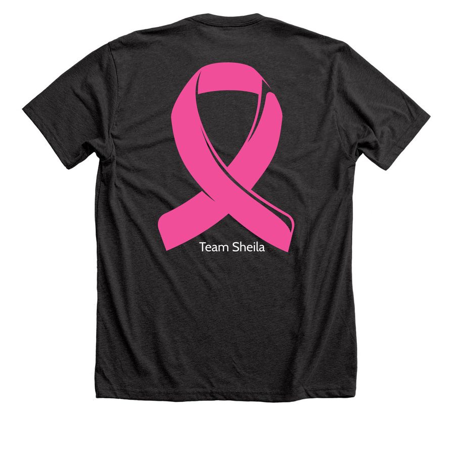 Join the fight!, a Dark Grey Heather Premium Unisex Tee (back-view)