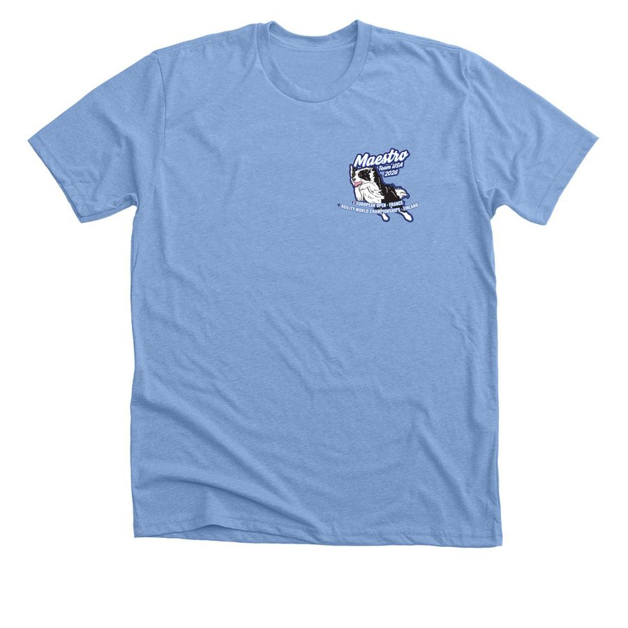 Team Maestro - EO/AWC 2026 Supporter, a Heather Carolina Blue Premium Unisex Tee