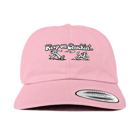 Keep on Chuckin' hat Collection, a Pink Printed Classic Baseball Cap