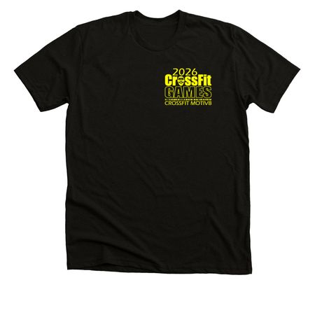 2026 Johnston Games T-Shirt, a Black Heather Premium Unisex Tee