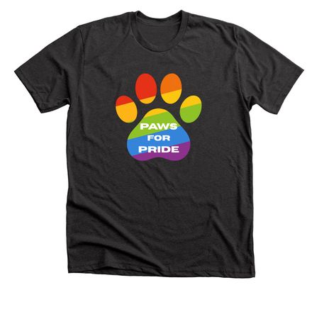 Paws for Pride 2026, a Dark Grey Heather Premium Unisex Tee