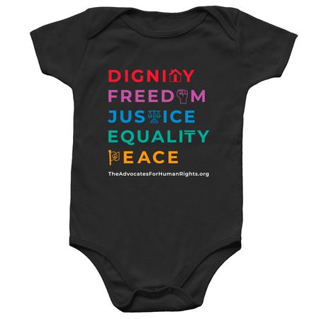 Babies for Human Rights, a Black Infant Onesie