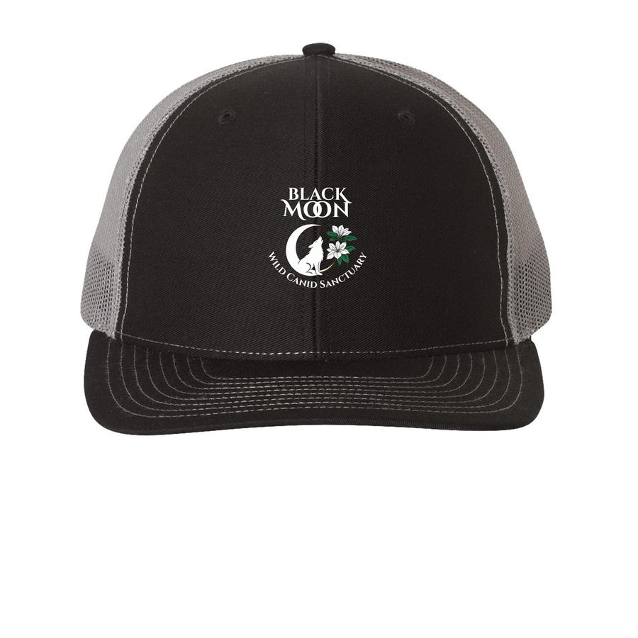 Black Moon Snapback ? Wear the Wild, a Black/ Charcoal Printed Snapback Trucker Cap