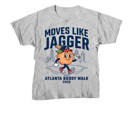 Moves Like Jagger Buddy Walk 2026, a Sport Grey Youth Unisex Tee